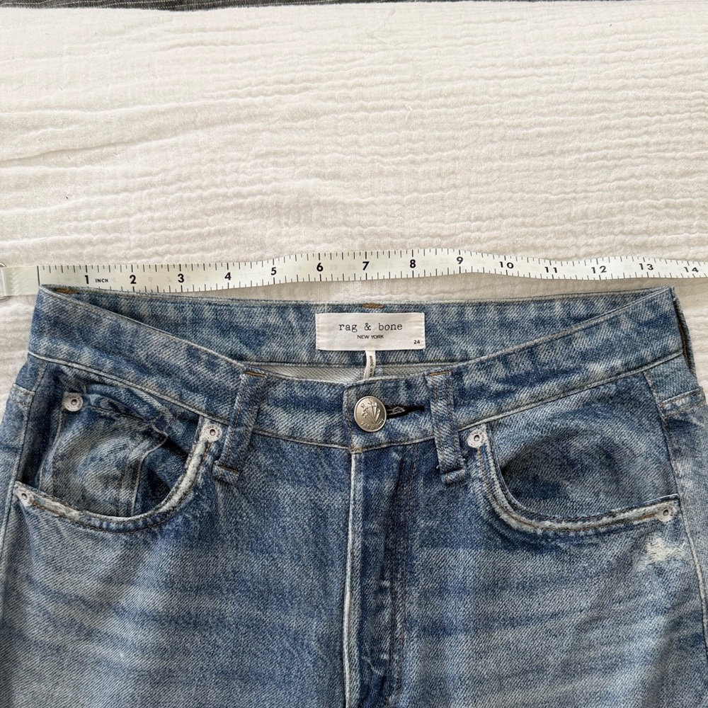 NWT Rag & Bone Miramar Raily High Rise Wide Leg Viral Sweatpant Jean Size 24 - Picture 16 of 16